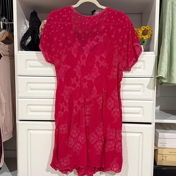 Johnny Was butterfly embroidered tunic top - Picture 4 of 8